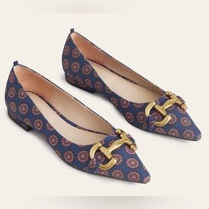 Boden Snaffle Trim Ballet Flats
